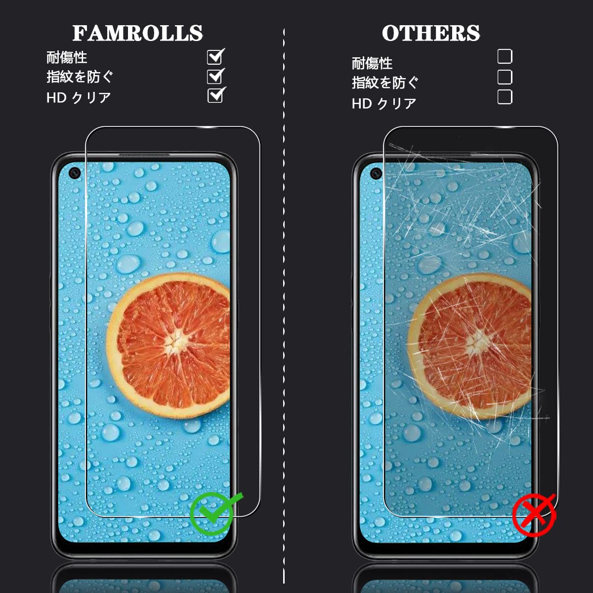 Amazon.co.jp: 【2枚セット】 対応 OPPO A55S 5G ガラスフィルム
